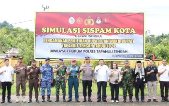 Polres Tapteng Gelar SISPAM KOTA Dalam Rangka Pilkada