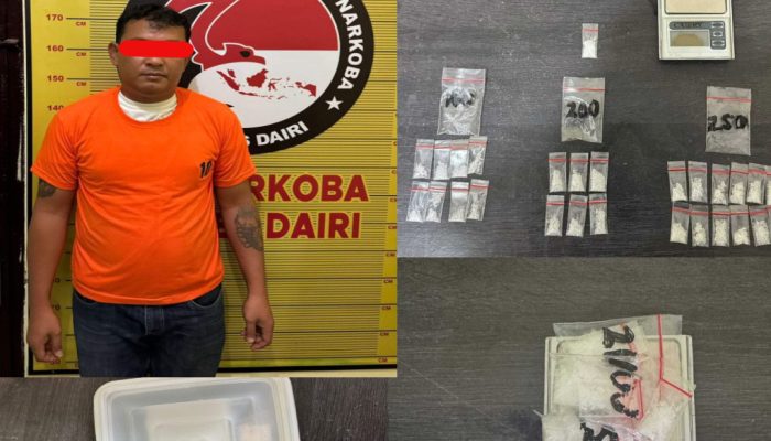 Bandar Sabu Tigalingga Diringkus, 7,57 gr Sabu Disita