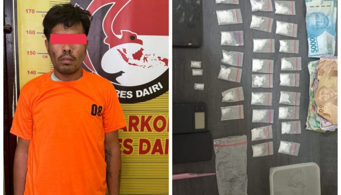 Asta Cita Berantas Narkoba Pengedar Tanah Pinem Diringkus